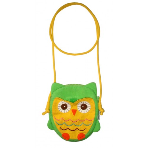 Hootie Owl Hand Bag Light Green